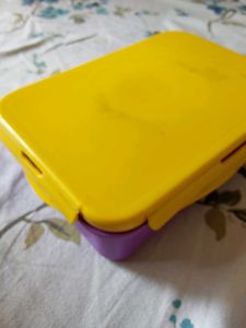 Yellow & Purple Tiffin Box