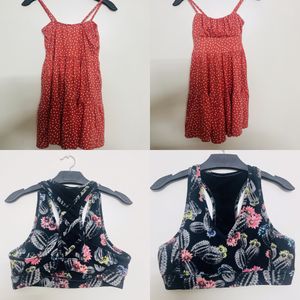 Combo Sports Bra & A-line Top + Dress