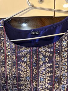 Straight Blue Kurta