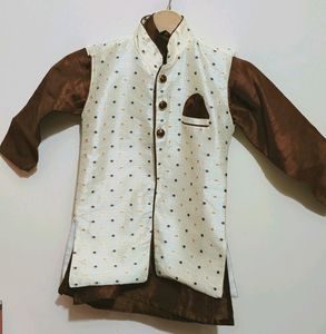 Bajirao Style Kurta &amp; Chudidar Pyjami Or Waistcost