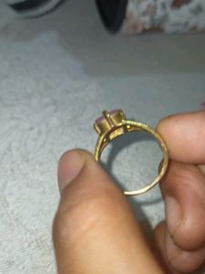 Rose Quartz Gold Ring