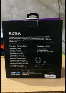 EKSA E800 Wired Gaming Headset with Noise Cancella