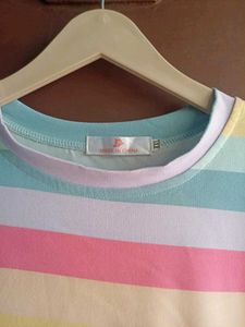 Multicolour Rainbow Kawai Tshirt