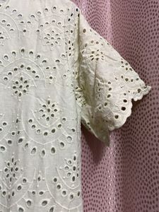 Eyelet Mini Dress
