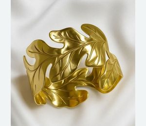 Gold Leaf Cuff Bracelet