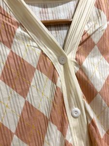 Peach Diamond Pattern Top