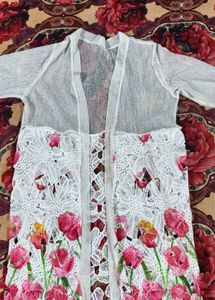 Women&#39;s Net Front Open Neck Shrug