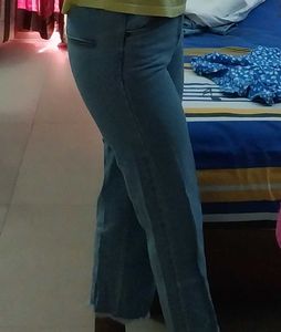 Baby Blue Straight Cut Jeans