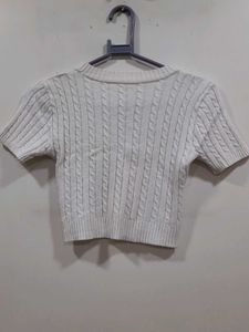 Cable Knit Crop Top