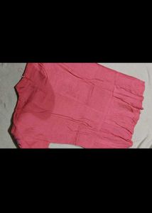 Pink Embroidered Tunic Top