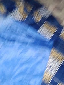 Blue Crape Saree