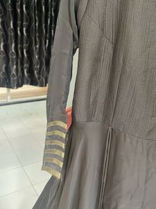 grey umbrella wid full length embroidery dupatta