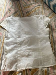 Embroidered White Top