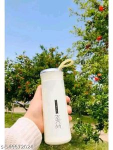 Stylish White Water Bottle 🤍