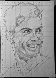 Ronaldo Outline Drawing