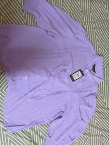 Lavender Top With Beautiful Sleeves
