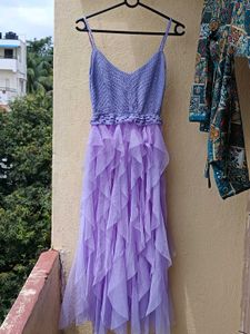 Lavender Ruffle Dress