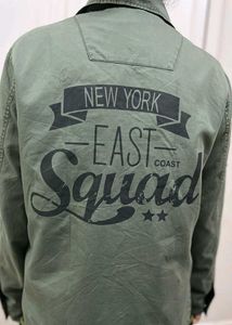 Green Button-Down Jacket