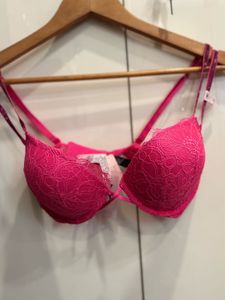 Hot Pink Bra Set