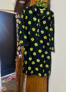 Black Print Kurti