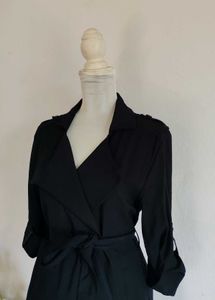 Elegant Black Trench Coat