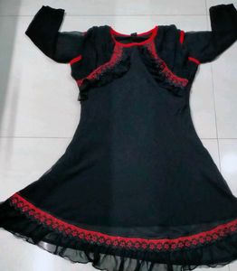 Black & Red Ruffle Dress