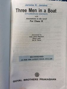 Three Men In A Boat Novel