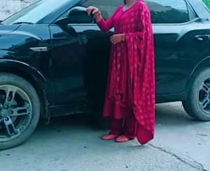 Pink Plazo Kurta With Heavy Duppta