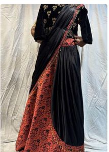 Embroidered Saree Style Lehenga Choli