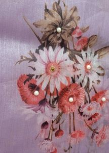 Floral Lavender Saree