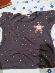 Intouche Star Themed Nightsuit For Women