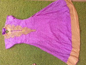 Elegant Purple Ethnic Gown