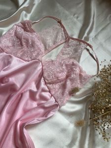 Pink Lace Sleepwear Slip