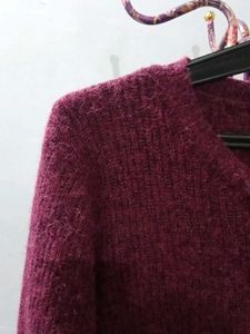 Maroon Sweater Dress