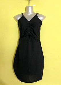 Elegant Black Midi Dress