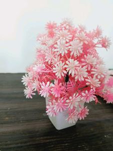 Pink Artificial Plant Decor