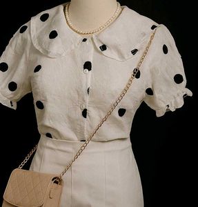 Vintage Polka Dot Top &amp; Skirt Set🍒