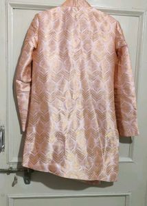 Peach One Side Indo Western