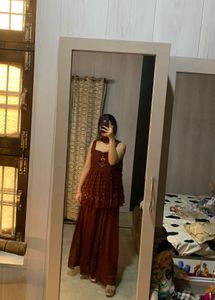 Partywear Kurti Sharara Set🎀🐬❤️