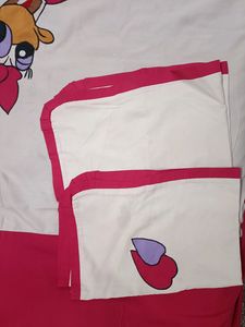 Double Bedsheet With 2 Pillow Covers For Kids
