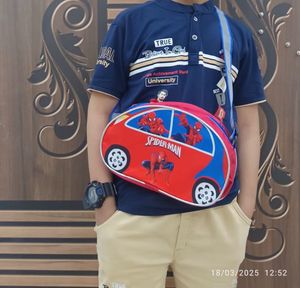 New Spiderman Car shape sling bag for kids