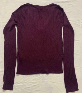 H&amp;M Purple Shimmer Top