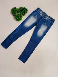 Vintage-Style Blue Denim Jeans