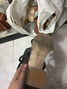 Black Block Heel Sandals
