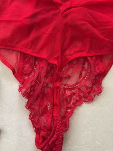 La senza Red Bodysuit Size s