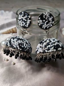 Beaded Jhumka Earrings