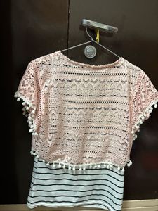 Pink Lace Top