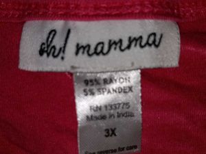 Hd Mamma Pink Top - Size 3X