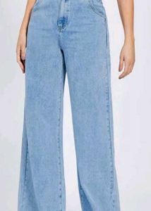 Light Blue Wide Leg Jeans
