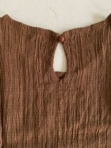Brown Sleeveless Top